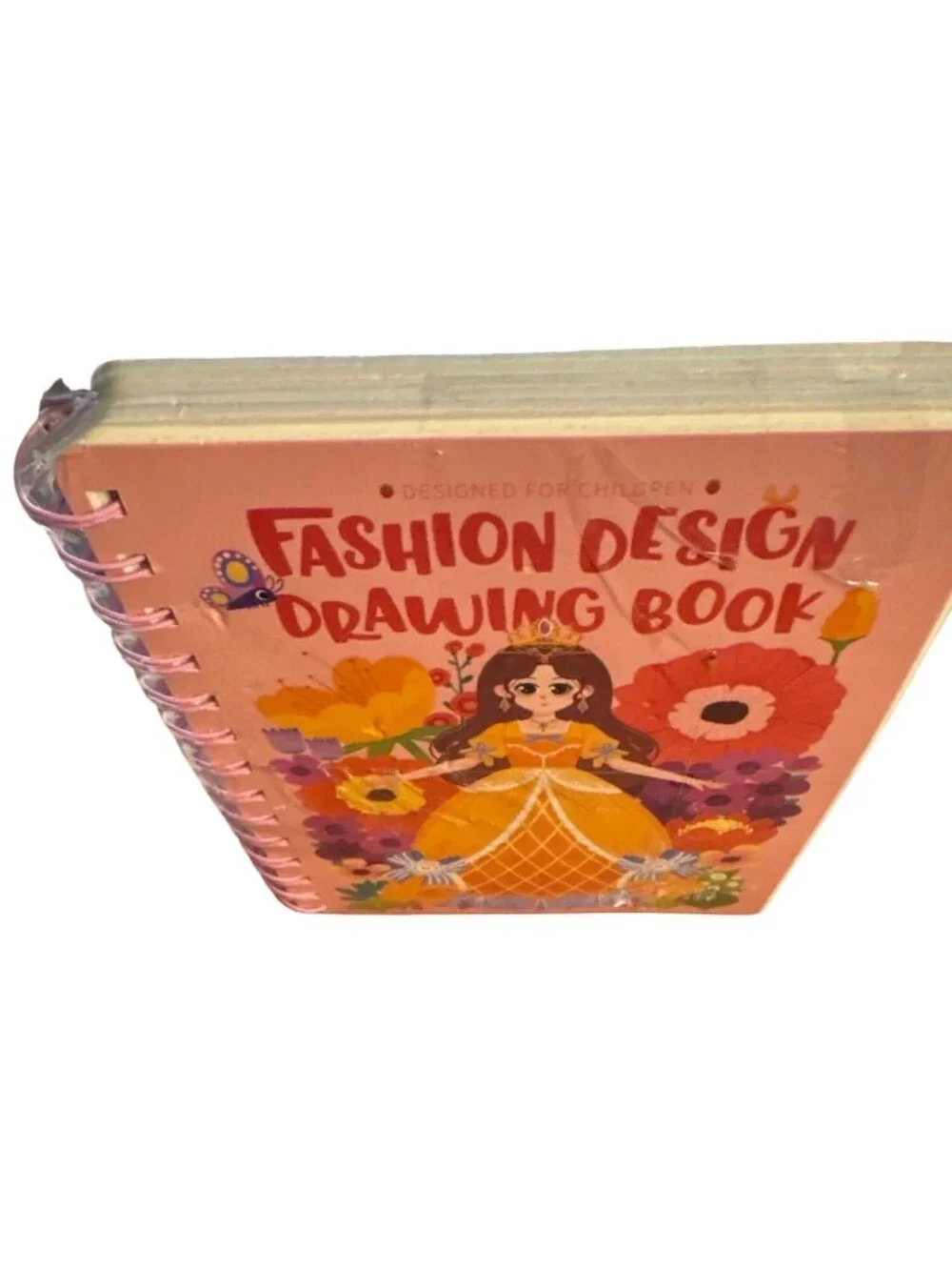 Fashion Design Drawing Book With Fabric Pieces Kids Creative Activity Set Sealed